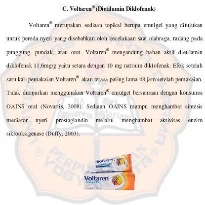 Gambar 1. Voltaren® Emulgel (Novartis, 2008).