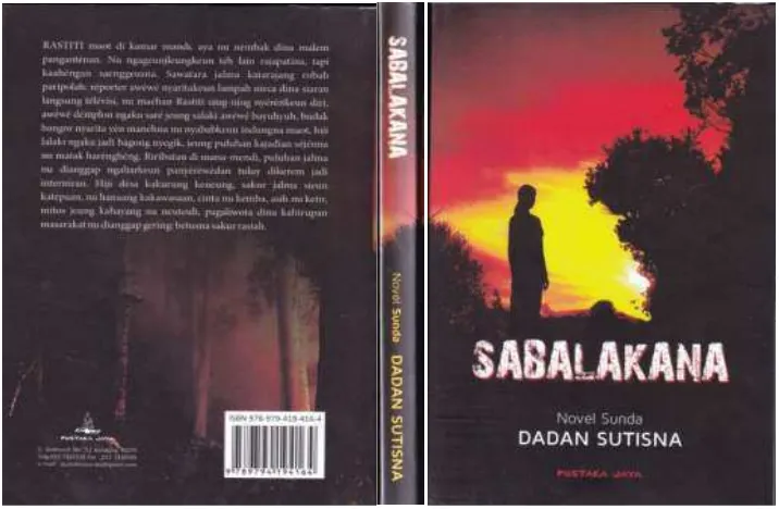 Gambar 3.2 Cover Novel Sabalakana 