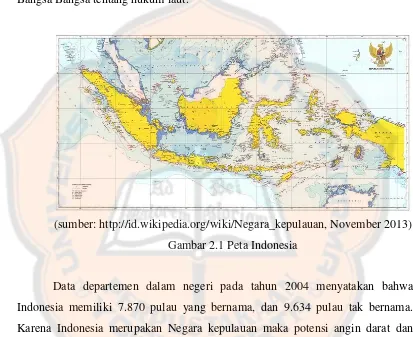 Gambar 2.1 Peta Indonesia