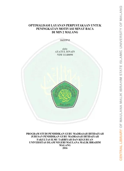 Pengertian - Perpustakaan Sekolah - KAJIAN PUSTAKA