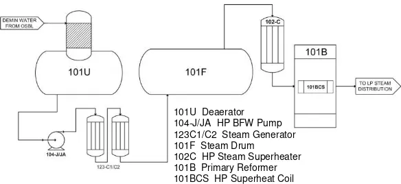 Gambar 2.1 PFD Steam System 