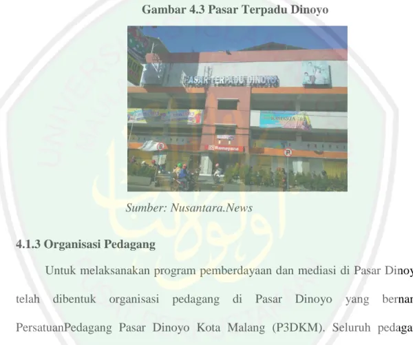 Gambar 4.3 Pasar Terpadu Dinoyo