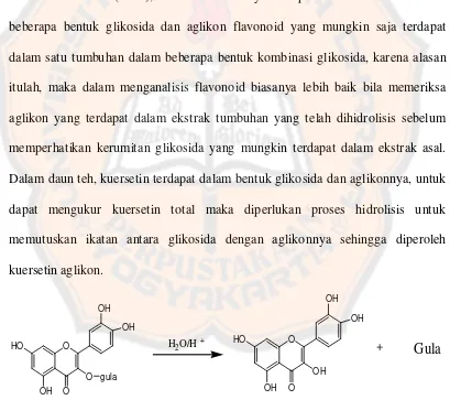 Gambar 8. Reaksi hidrolisis dengan HCl 