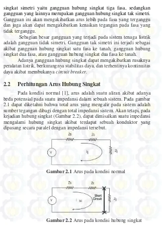 Gambar 2.1 Arus pada kondisi normal 