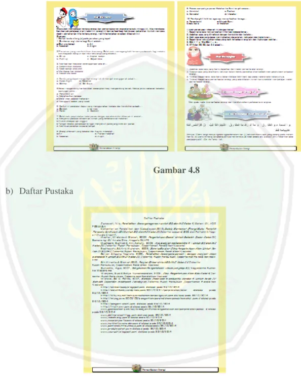 Gambar 4.8  b)  Daftar Pustaka 