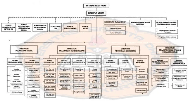 Gambar 4.1 Struktur Organisasi Rumah Sakit Panti Rapih