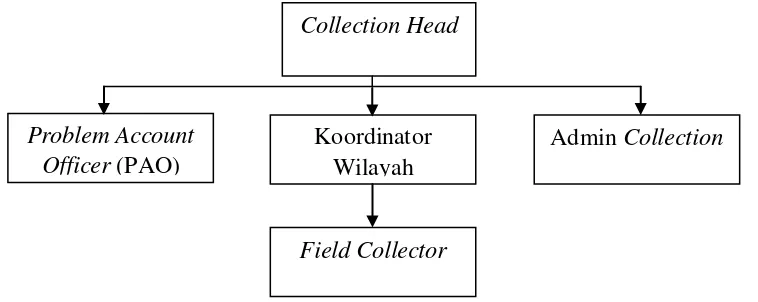 Gambar 4.1 Struktur Organisasi Divisi Collection PT. BCA Finance Medan 