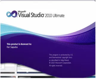 Gambar 1 Tampilan Awal Visual Studio 2010  Ultimate 