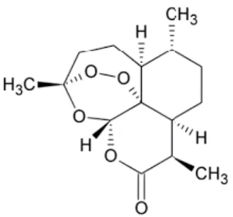 Gambar 2.4 Struktur senyawa seskuiterpen lakton (Robinson, 1995) 