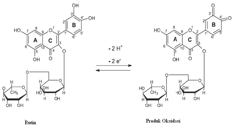Gambar 4. Oksidasi rutin (dos Santos et al., 2008). 