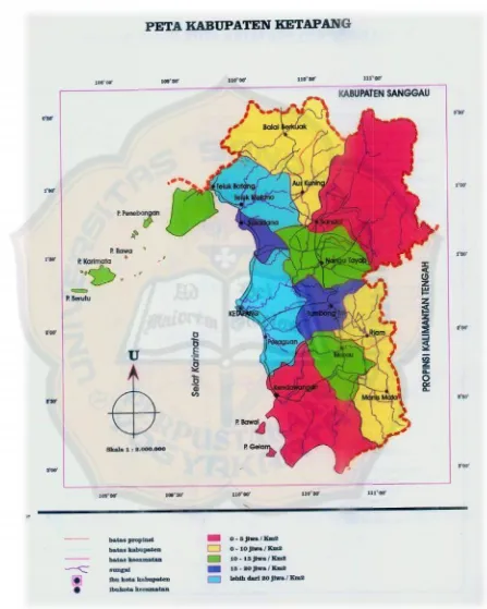 Gambar 1 : Peta Kabupaten Ketapang