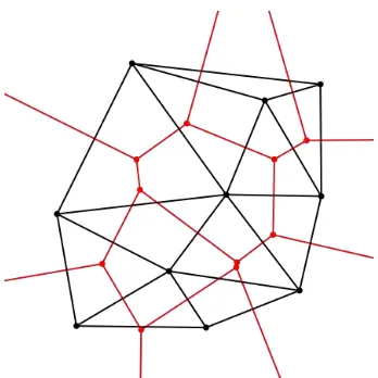 Gambar 2.3. Diagram Voronoi yang Dibentuk dari Delaunay 