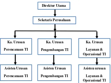 Gambar 4.2. Struktur Organisasi TI ( SO SDM TI, 2015 ) 