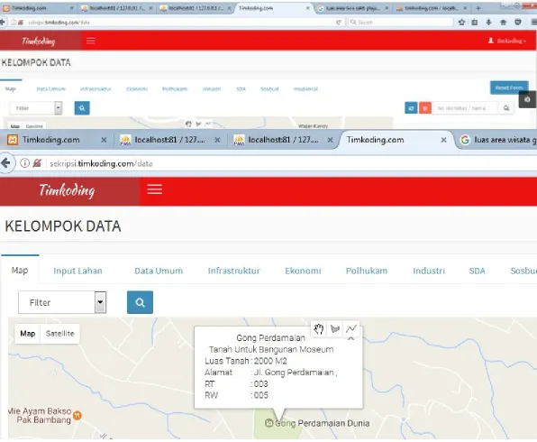 Gambar 10 Form Map Output