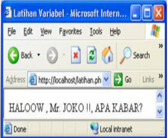 Gambar 2.8 contoh php 