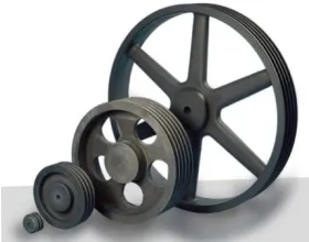 Gambar 2.11 Transmisi Belt dan Pulley 