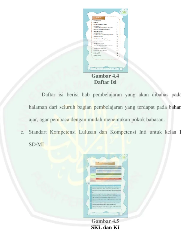 Gambar 4.4  Daftar Isi 