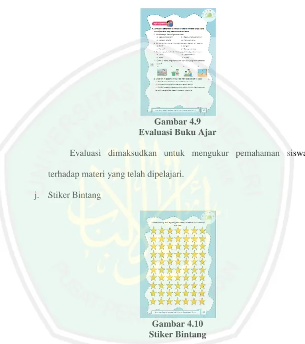 Gambar 4.9  Evaluasi Buku Ajar 