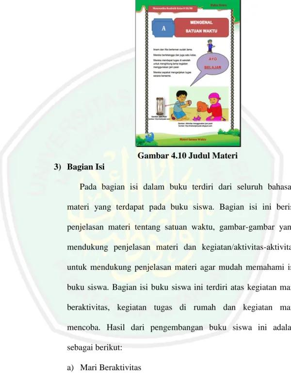 Gambar 4.10 Judul Materi    