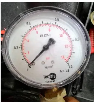 Gambar 2.12 Notasi tekanan gas LPG pada pressure gauge  