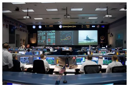 Gambar 3.8. Ruangan Mission Control Center di NASA 