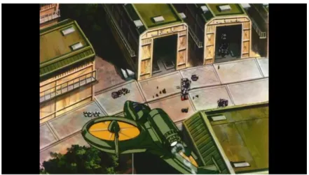 Gambar 3.19. Tempat Penyimpanan Gundam  (Mobile Suit Gundam – The 08 th  MS Team, 1995) 