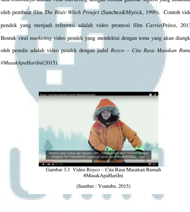Gambar 3.1  Video Royco – Cita Rasa Masakan Rumah 