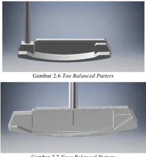 Gambar 2.7 Face Balanced Putters 
