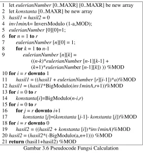 Gambar 3.6 Pseudocode Fungsi Calculation 