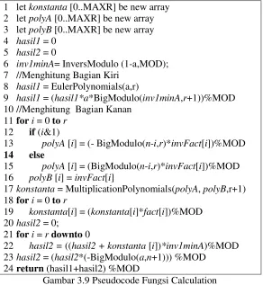 Gambar 3.9 Pseudocode Fungsi Calculation 