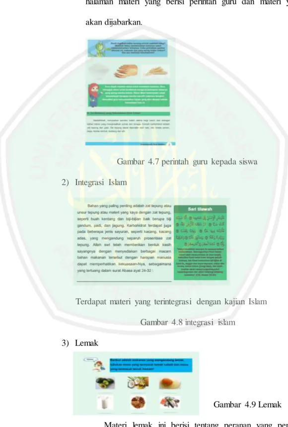 Gambar  4.7 perintah  guru  kepada siswa  2)  Integrasi  Islam 