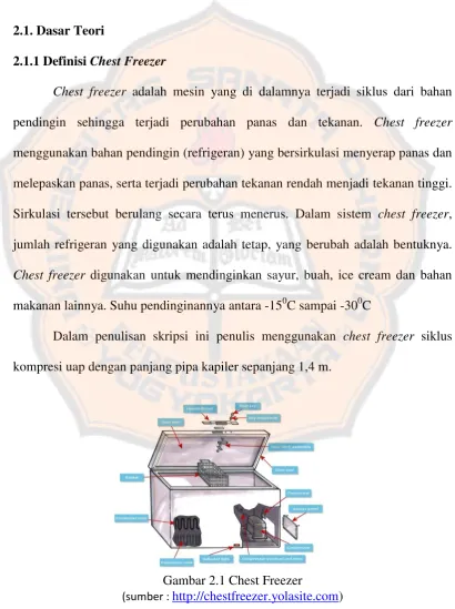 Gambar 2.1 Chest Freezer 