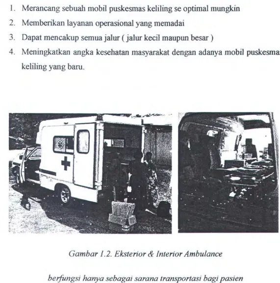 Gambar 1.2. Ekstenor &amp;  Interior Ambulance 