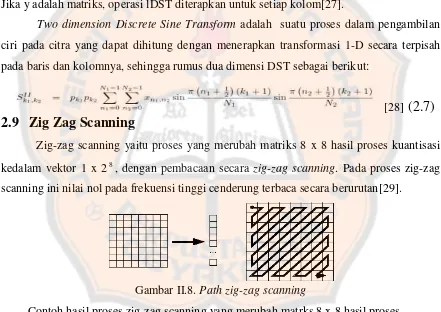 Gambar II.8. Path zig-zag scanning 