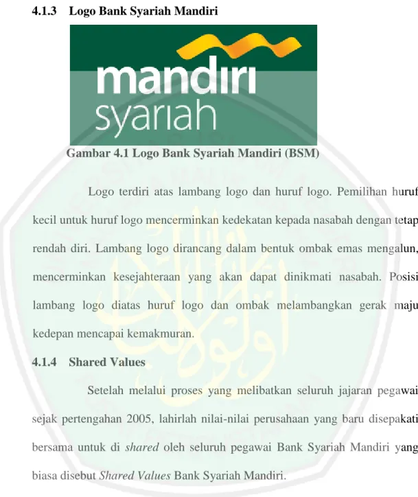 Gambar 4.1 Logo Bank Syariah Mandiri (BSM) 