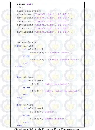 Gambar 4.3A Kode Program Data Preprocessing. 