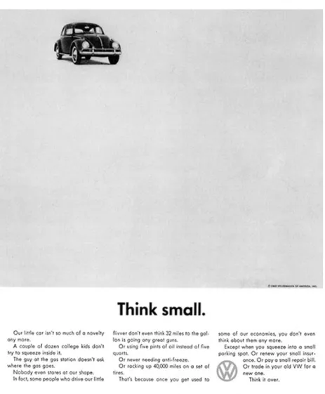 Gambar 4 Iklan cetak Volkswagen “Think Small” 