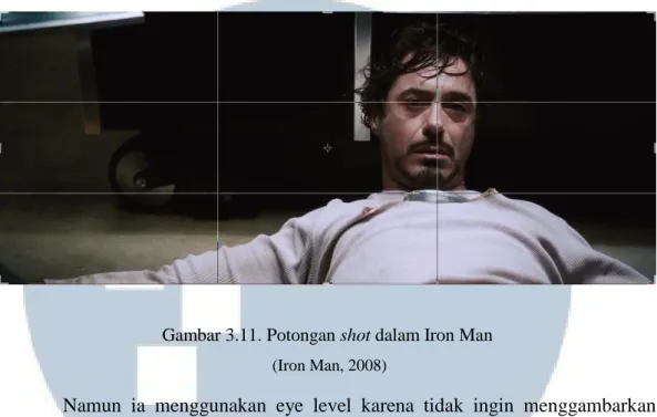 Gambar 3.11. Potongan shot dalam Iron Man   (Iron Man, 2008) 