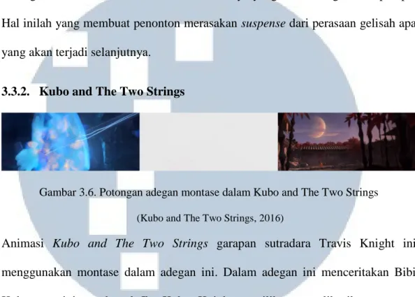 Gambar 3.6. Potongan adegan montase dalam Kubo and The Two Strings   (Kubo and The Two Strings, 2016) 