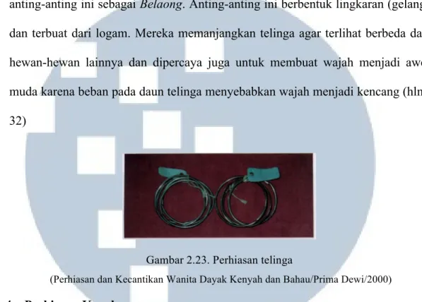 Gambar 2.23. Perhiasan telinga 