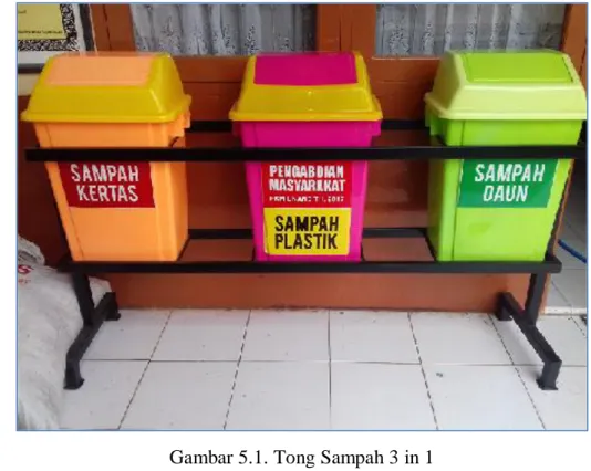 Gambar 5.1. Tong Sampah 3 in 1 