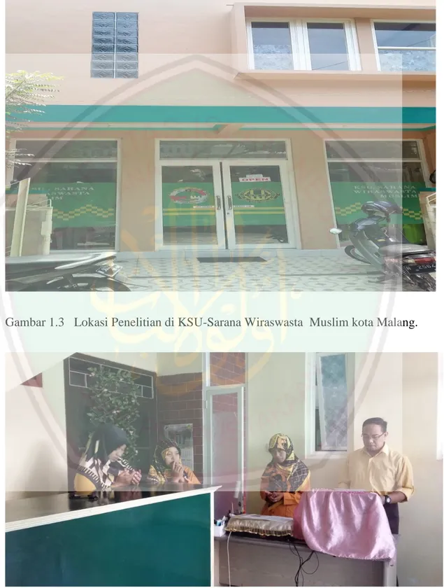 Gambar 1.3   Lokasi Penelitian di KSU-Sarana Wiraswasta  Muslim kota Malang. 