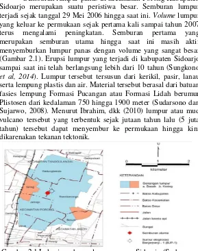 Gambar 2.1 Lokasi semburan lumpur panas Sidoarjo (Sudarsono dan Sujarwo, 2008) 
