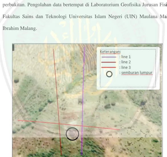 Gambar 3.9 Tempat Lokasi Penelitian di desa Jari kec. Gondang kab.Bojonegoro  (Google Earth) 