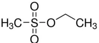 Gambar 2.4. Struktur kimia Ethyl methanesulfonate (EMS)