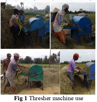 Fig 1 Thresher machine use 