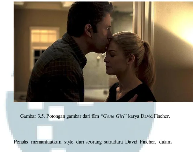 Gambar 3.5. Potongan gambar dari film  “Gone Girl” karya David Fincher. 