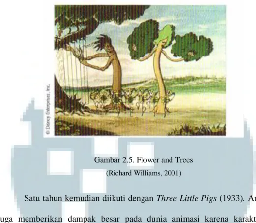 Gambar 2.5. Flower and Trees  (Richard Williams, 2001) 