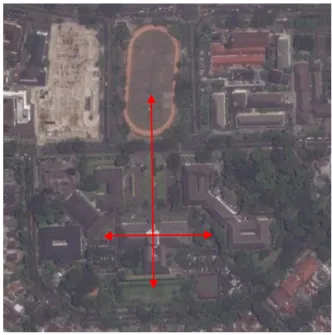 Gambar 7:  Tata Letak Massa Bangunan Gedung Sate