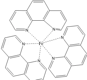 Gambar 2.4 Struktur Kompleks  [Fe(C12H8N2)3]2+
